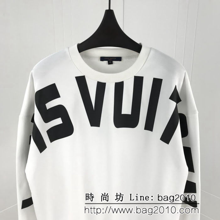 LV路易威登 18FW秋冬新款 插肩logo印花 純棉衛衣 情侶款 ydi1707